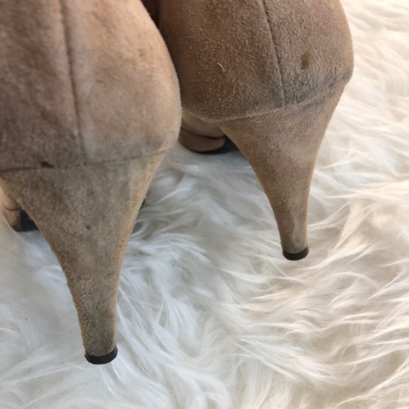 Czerny women’s suede peep toe heels Korean sz 230 - Picture 5 of 6